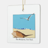 ハンプトンズ， NYホースシューカニシーガルルビーチ セラミックオーナメント (左)