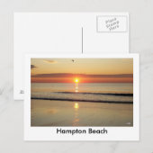 ハンプトンビーチサンライズポストカード ポストカード (正面/裏面)