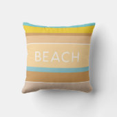 ハンプトンビーチハウスサンドシーアンドサンストライプの クッション (裏面)