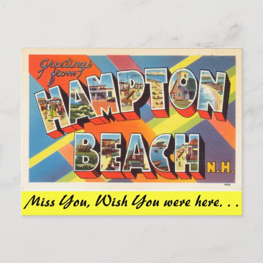 ハンプトンビーチ ポストカード (正面)