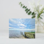 ハンプトンベイロングアイランドクラウドサンド海 ポストカード (スタンド正面)