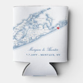 ハンプトンモントーク結婚式の引き出物ドリンクホルダー 缶クーラー (正面)