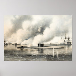 ハンプトンロードの戦い – モニターとメリマック –  ポスター