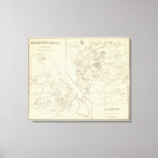 ハンプトン滝，オーバーン キャンバスプリント (正面)