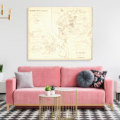 ハンプトン滝，オーバーン キャンバスプリント (インサイチュ (リビング))