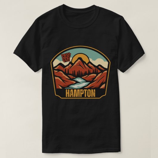 ハンプトン アーカンソー州 Tシャツ (デザイン正面)