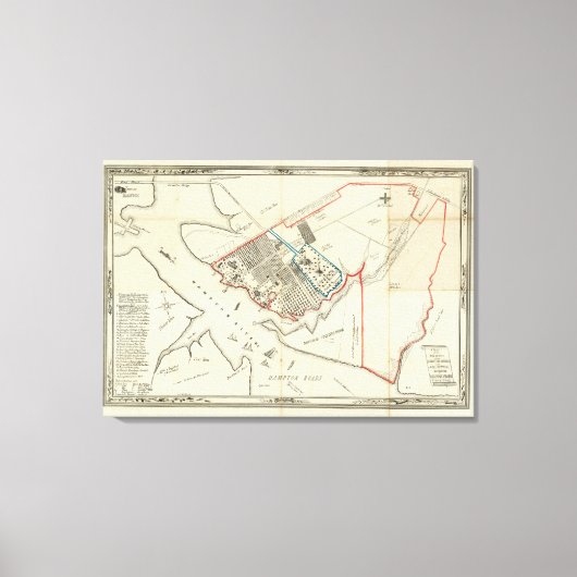 ハンプトン・ノーマルの財産の計画 キャンバスプリント (正面)