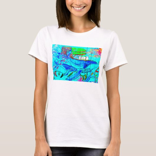 ハンプバッククジラTシャツ Tシャツ (正面)