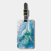 ハンプバックファミリヴィンテージマップ ラゲッジタグ (正面縦)