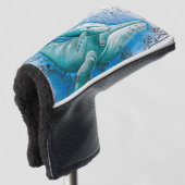 ハンプバックファミリーヴィンテージマップ ゴルフヘッドカバー (3/4 正面)