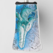 ハンプバックファミリーヴィンテージマップ ゴルフヘッドカバー (回転90)