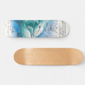 ハンプバックファミリーヴィンテージマップ スケートボード (横)