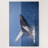 ハンプバックホエールブリーチ海 ジグソーパズル (縦)