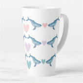 ハンプバックホエールレインボーハート17ozラテマグ カフェラテマグ (右アングル)