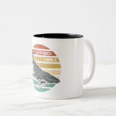 ハンプバックホエールヴィンテージサンセット ツートーンマグカップ (正面右)