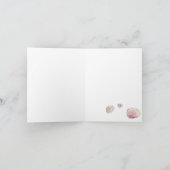 ハンプバック空白のホエールカード折りサンキューカード サンキューカード (内部)