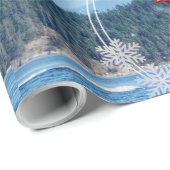 ハンプ威厳のあるバックホエールクリスマスラッピング紙 ラッピングペーパー (ロールコーナー)