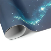 ハンプ飛んでいるバックホエールムーンライトシースターリーフォレスト ラッピングペーパー (ロールコーナー)