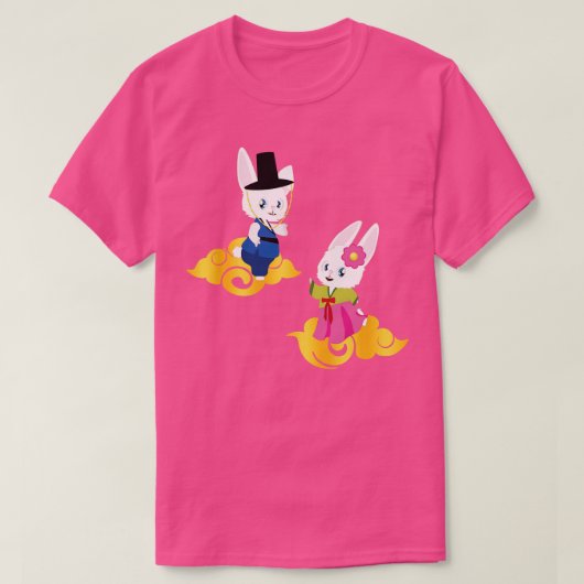 ハンボクのウサギ Tシャツ (デザイン正面)