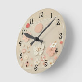 ハンボクスタイル ラウンド壁時計 (傾斜)