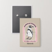 ハンボルトペ日本の書ンギン 缶バッジ (正面/裏面)