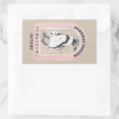 ハンボルトペ日本の書ンギン 長方形シール (バッグ)