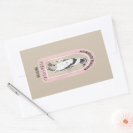 ハンボルトペ日本の書ンギン 長方形シール