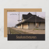 ハンボルト鉄道駅ハンボルトSaskatchewan ポストカード (正面/裏面)