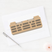 ハンボードのボルダリング登山トレーニングボード 長方形シール (封筒)