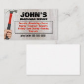 ハンマキハンマーと爪、 ネイル名刺 名刺 (正面/裏面)