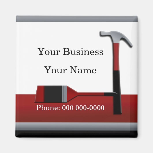 ハンマキハンマー及びペイントブラシ磁石 マグネット (正面)