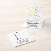 ハンマンゲームパーティーコースター スクエアペーパーコースター (インサイチュ)