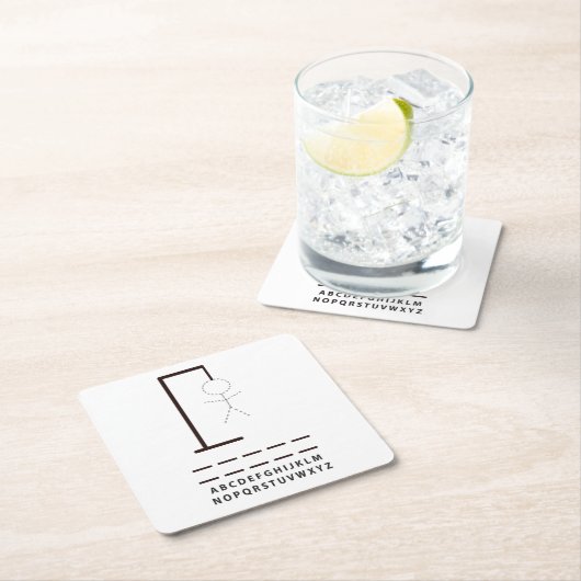 ハンマンゲームパーティーコースター スクエアペーパーコースター (インサイチュ)