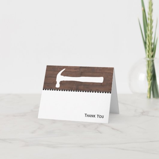 ハンマーおよびネイルの建築 サンキューカード (正面)