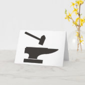 ハンマーおよび金敷 カード (黄色い花)