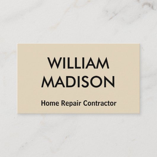 ハンマーで住宅修理業者をパーソナライズ 名刺 (正面)