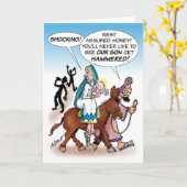 「ハンマーで打たれた」イエス - カード (黄色い花)