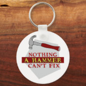 ハンマーで止められないおもしろいデザイン キーホルダー (正面)