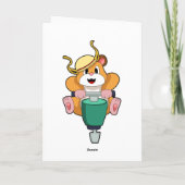 ハンマーで破壊するハムスター カード (裏面)