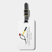ハンマーとストラップ ラゲッジタグ (正面縦)