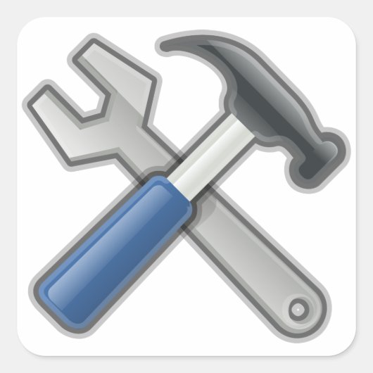 ハンマーとレンチ スクエアシール (正面)