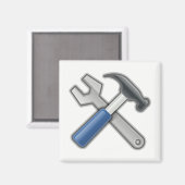 ハンマーとレンチ マグネット (正面/裏面)