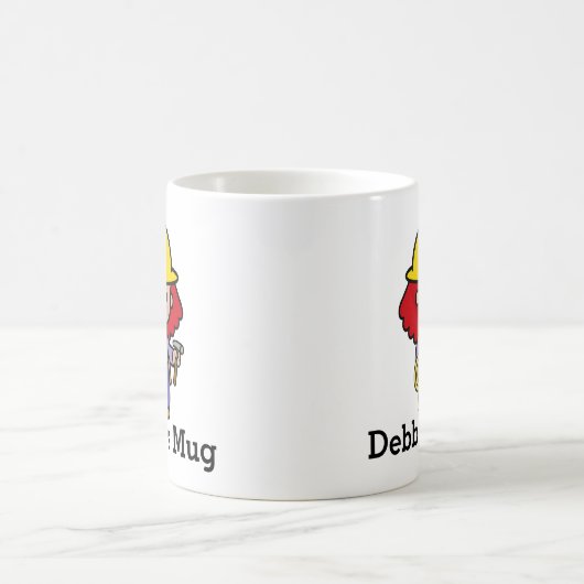 ハンマーとロープ付き未来のコントラクトガール コーヒーマグカップ (中央)