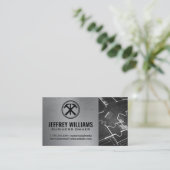 ハンマーと爪、 ネイルのロゴ | Blueprints名刺 名刺 (スタンド正面)