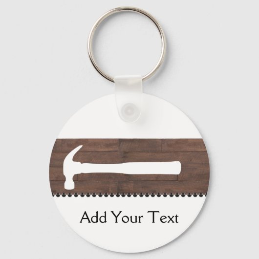 ハンマーと爪、 ネイル建築 キーホルダー (正面)