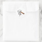 ハンマーと爪、 ネイル ラウンドシール (バッグ)