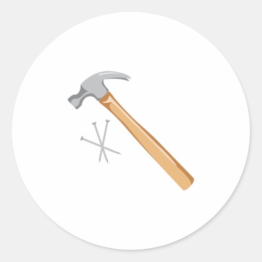 ハンマーと爪、 ネイル ラウンドシール (正面)