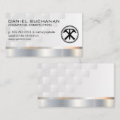 ハンマーと爪、 ネイル |建築ビルダ 名刺 (正面/裏面)