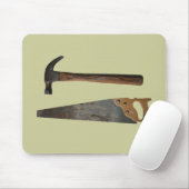ハンマーと鋸製品 マウスパッド (マウス)