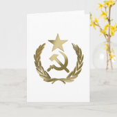 ハンマーと鎌 カード (黄色い花)